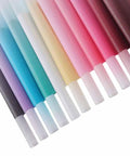 Waterproof Flower Wrapping Paper Set 15 Sheets 22.83 Inch Floral Bouquet Wraps in various colors for DIY crafts and packaging.