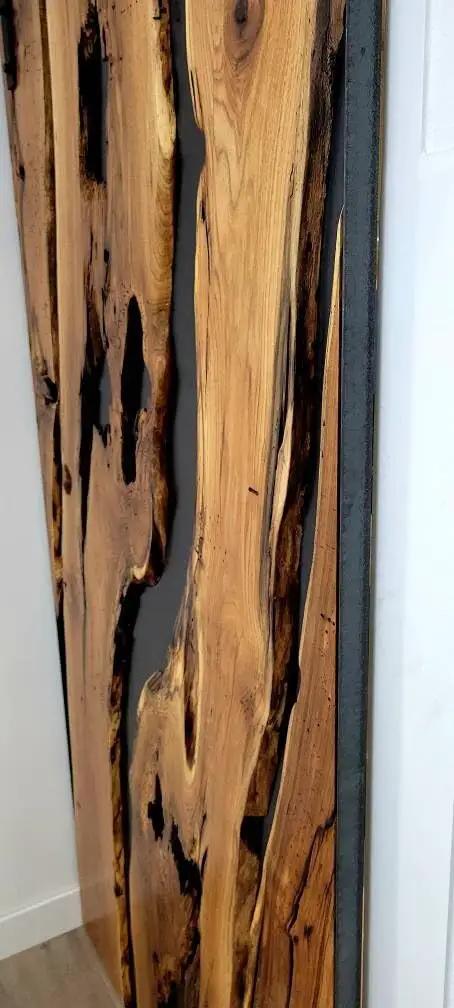 Live Edge Black Walnut Barn Door Handcrafted In Minnesota Made To Order One Of A Kind Custom Wood Sliding Door For Modern Rustic Homes