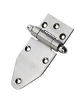 Heavy-Duty Gate Hinge Thickened Design Heavy-Hitter Door Hardware Holds Big Loads Built Like A Tank Swing Axis One Piece in silver steel.