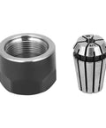 Premium ER11 Collet Chuck With Strong Spring Steel Design For Heavy Duty Drilling And Boring Featuring 6mm And 3.175mm Clamping Nuts, showcasing nuts.