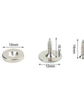 Heavy Duty Magnetic Door Catch And Latch For Kitchen Cabinets And Closets Stainless Steel Closure dimensions display screws