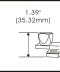 Diagram showing Heavy Duty Surface Bolt In Steel 8 Inch Length Brushed Chrome Finish with dimensions and screws for installation.