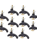 Heavy Duty Arcuate Press Plate Clamp For CNC Engraving Machine Fixture Hold Down Tool with Tough Butterfly Nut, set of ten.