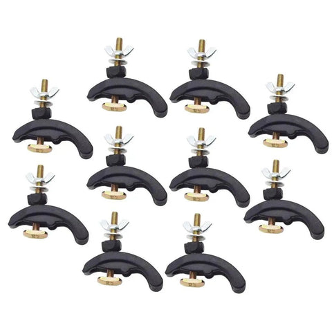 Heavy Duty Arcuate Press Plate Clamp For CNC Engraving Machine Fixture Hold Down Tool with Tough Butterfly Nut, set of ten.
