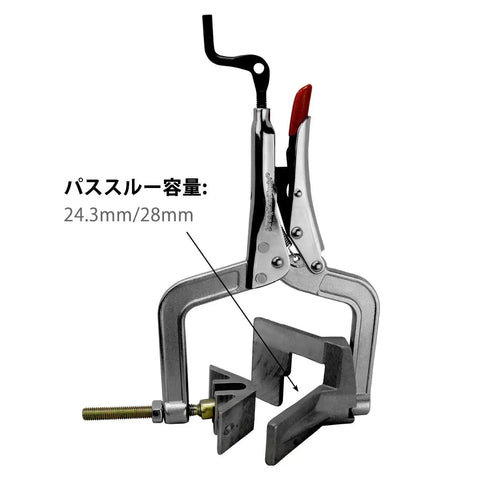 Beefy 90 Degree Angle Joint Clamp Tool For Quick Hold And Release One Hand T Joint Clamp With Throat Depth Three Inches