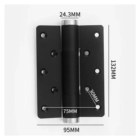 Two Pack Soft Closing Door Hinge With Automatic 90 Degree Positioning And Hydraulic Closer 5 Inch Adjustable Silver