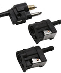 Six Millimeter Marine Fuel Line Connector Kit For Dockside Boat Lines With Male And Female Fittings Fits One Quarter Inch Hose