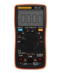 True RMS Digital Multimeter Go-To Tool For AC DC Voltage And Current with dial, screen, and orange casing for versatile use