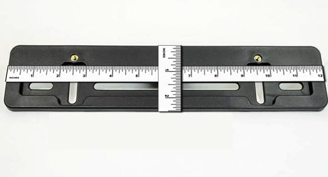 Front License Plate Mounting Kit With Tag Holder Adapter For Nissan All Models Flat Bumper Design Left Or Right Mount Includes Six Screws And Two Built In Nuts Plug And Play Premium Car Set Accessories Easy Install, ruler measures length
