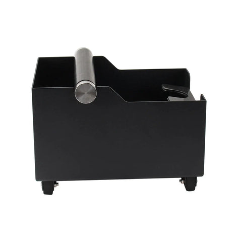Espresso Knock Box With Tamping Station Base And Portafilter Stand, Stainless Steel Coffee Grounds Bin For 51mm Portafilters