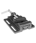 Heavy Duty Drill Press Vise For Bench Table Clamp, 3 Inch Jaw, 3.2 Inch Opening, 3.1 Inch Jaw Width, All American Tough As Nails Precision Grip For Drill Press Tables, Ideal For DIY Projects And Precise Drilling, black cast iron
