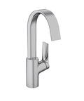 Vivenis Modern 1-Handle 1-Hole 12-Inch Tall Bathroom Sink Faucet In Chrome By Hansgrohe With Air-Infused Water For Soft, Full Jet And Reduced Splash, Elegant Centerpiece For Contemporary Bathrooms