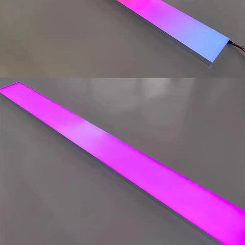 Ultra Thin LED Backlit Light Panel With Lit RGB Color Display White For KTV Bars And Shopping Malls Ambient Decor Light Acrylic Panel 600x200mm Dimmable Brightness