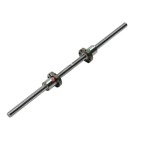 Bi Directional 16mm Ball Screw Kit With Left And Right Hand SFU1605 RM1605 19.69 Inch 500mm Length 5mm Pitch Includes 2 Nuts
