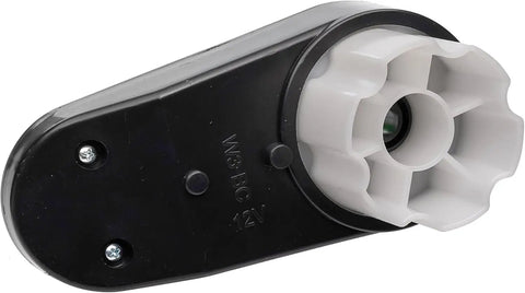 Double 12V RS390 DC Motor Gearbox Kit, black and white plastic housing, for Kids Ride On Toys High RPM Drive System 20000RPM