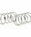 20 Piece Stainless Steel Micro Compression Springs Set With 0.7mm Wire Diameter And 6mm Outer Diameter Lengths From 5mm Through 50mm Rust Resistant