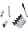 Carbon Arrow Inserts And Tips Kit For Carbon Arrows, 12 Pcs Precision Machined Aluminum Inserts With 12 Pcs Tips, arranged