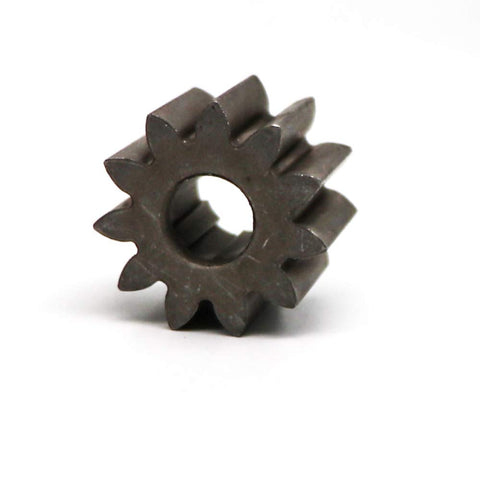 Close-up of Steering Sector Pinion Gear For John Deere GX20053 Replacement Part, showing metal teeth and central opening.