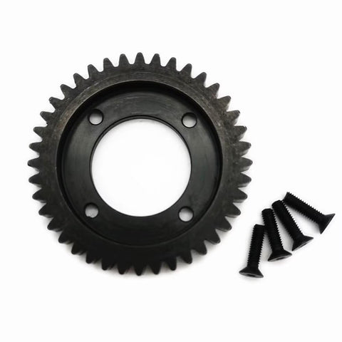 Hard Steel Center Differential Spur Gear 40T 1M Black For Tenacity All RC Cars Upgrade Durable 1M Pitch 40-Tooth Gear That Holds Up In Tough Runs