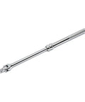 Extendable Half Inch Drive Flex Breaker Bar With Ball Detent For Secure Socket Retention Extends From 18 To 24 Inches Pro Grade Heavy Duty Tool