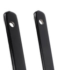 Close-up of black steel handles from 2 Pack Paver Puller Tool With Micro Teeth Joint Scraper And Gripper Slots For Lifting And Removing Pavers
