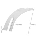 Rock Solid Table Saw Riving Knife Metal Splitter Guard for Woodworking, 12.5cm wide, 32.7cm long, precision fit for kickback prevention.