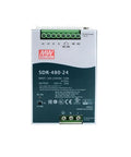 Beefy 24V Power Supply 480W 20A High Power Stable Output for Sensitive Semiconductor Equipment Rock Solid 24 Volt Supply for Precision Manufacturing UL508 Certified Efficient and Durable Mean Well SDR-480-24