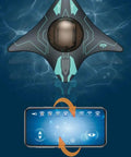 Smart App Controlled Underwater Drone With HD Camera And Dual LED Lights, real-time control from smartphone over water