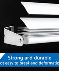 Heavy Duty Metal Blinds Hold Down Brackets Silver Door Bottom Clip Kit With Screws Fits Horizontal Window Shades close-up view of durable steel clips