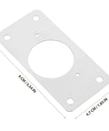 Stainless Steel 10 Piece Hinge Repair Plate Kit For Cabinet Doors Easy Installation And Quick Furniture Fixes Durable Hinge