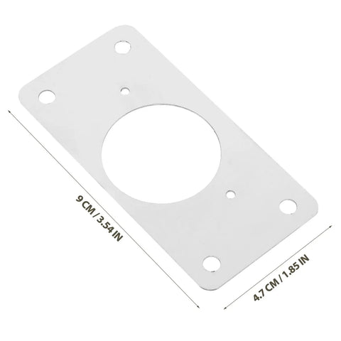 Stainless Steel 10 Piece Hinge Repair Plate Kit For Cabinet Doors Easy Installation And Quick Furniture Fixes Durable Hinge