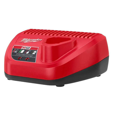 New M12 RedLithium XC4 Point Zero Starter Kit For Cordless Tools Delivers Twice The Run Time with durable high capacity red charger