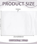 These Transparent Self Adhesive Planner Pockets And Shipping Label Sleeves, 22x15.2cm, 0.2mm, for organizing documents.