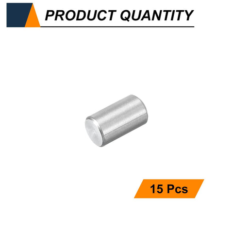 15 Pieces Heavy Duty M6 Dowel Pins 6mm Diameter By 8mm Length Stainless Steel 304 Cylindrical Shelf Support Pegs For Metal And Wood Furniture