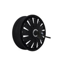 Heavy Hitter 3000W 72V 12 Inch Hub Motor For Electric Scooter Upgrade showcasing side view with internal gears and cable.