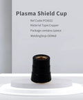 Plasma Shield Cup for CB70 Torch, copper material, product detail with reference code PC0032 on white background.