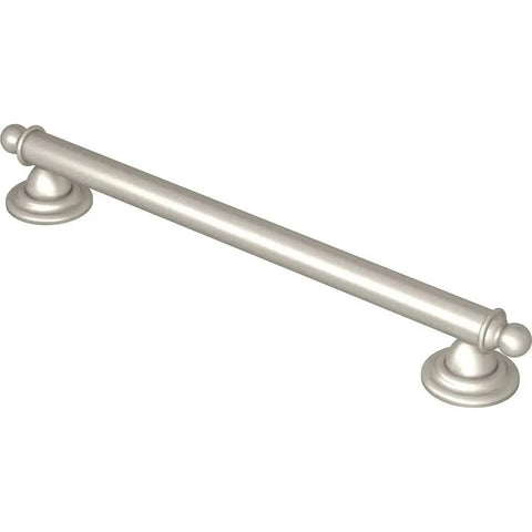 YG2224BN 24 Inch Stainless Steel Traditional Bathroom Grab Bar Brushed Nickel For Safe Stable Bathroom Support Up To 500 Lbs ADA Compliant