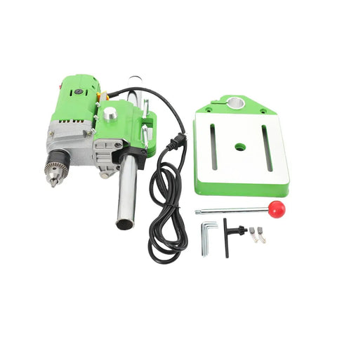 Heavy Duty 710W Bench Drill Stand For Hand Drill, Mini Electric Drill Press With metal base and chuck, green color