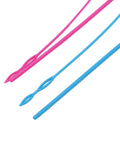 Loop Turner Sewing Tool Set Six Piece Stainless Steel Rope Threader Bead And Threading Device For DIY Knitting Projects Easy To Use And Highly Practical For Fast Tangle Free Sewing, pink and blue plastic loop turners