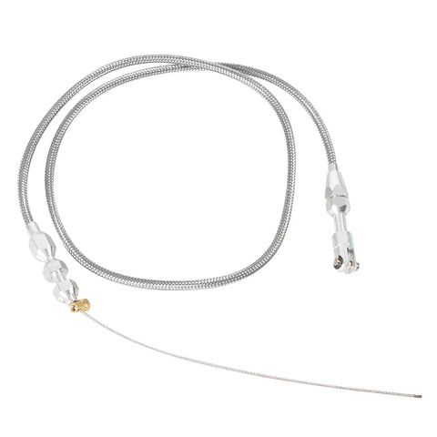 36 Inch Mechanical Pedal Cable Assembly For LS Projects, Plug And Play Throttle Linkage Upgrade, Quick Install Accelerator Cable Routing, Easy Conversion Setup, Smooth Pedal Travel And Reliable Response For Your Engine Build. braided steel cable