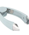 V Shape Fruit Core Remover And Strawberry Huller Stainless Steel Kitchen Gadget With Ergonomic Non Slip Handle in blue