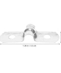 Heavy Duty Stainless Steel Cable Conduit Clamps, Beefy U Shape Pipe Support Brackets With Brushed Finish, a close-up of a 1.38 in stainless steel clip.