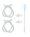 Straight Swap Top Shelf Milk Tube Hose Set For Jura Hp3 Coffee Machine Frothing Nozzle Replacement Kit with connectors and brush.