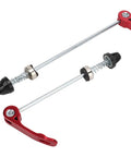 No Tool Quick Release Wheel Skewers For Front And Rear Bikes High Temperature Wear Resistant Alloy Levers Easy Install Red