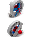 3D-printed PLA Planetary Gear Model For Mechanical Principle Demonstration And Teaching Aids In STEM, side view, 130x120x80MM
