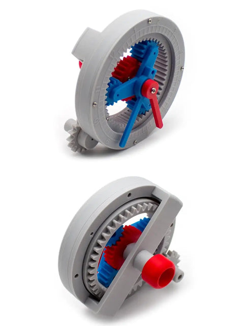 3D-printed PLA Planetary Gear Model For Mechanical Principle Demonstration And Teaching Aids In STEM, side view, 130x120x80MM