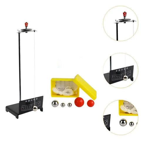 Pendulum Ball Physics Kit for DIY Experiments and Home School Fun with metal balls and compact swing lab setup.