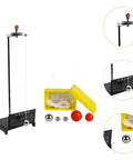 Hands On Pendulum Ball Experiment Kit For Physics Class Demos And Science Learning Gear Compact Pendulum Demonstrator with balls and scale