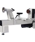 Top Shelf Benchtop Wood Lathe Machine Packing A Beefy 3/4 Horsepower Motor With Sweet 650 To 3800 RPM Adjustments.