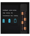 Sleek Fingerprint Smart Lock For Narrow Doors Features Zero Fumble Keyless Entry And Hassle Free Simple Install, showing battery compartment with No.5 batteries.